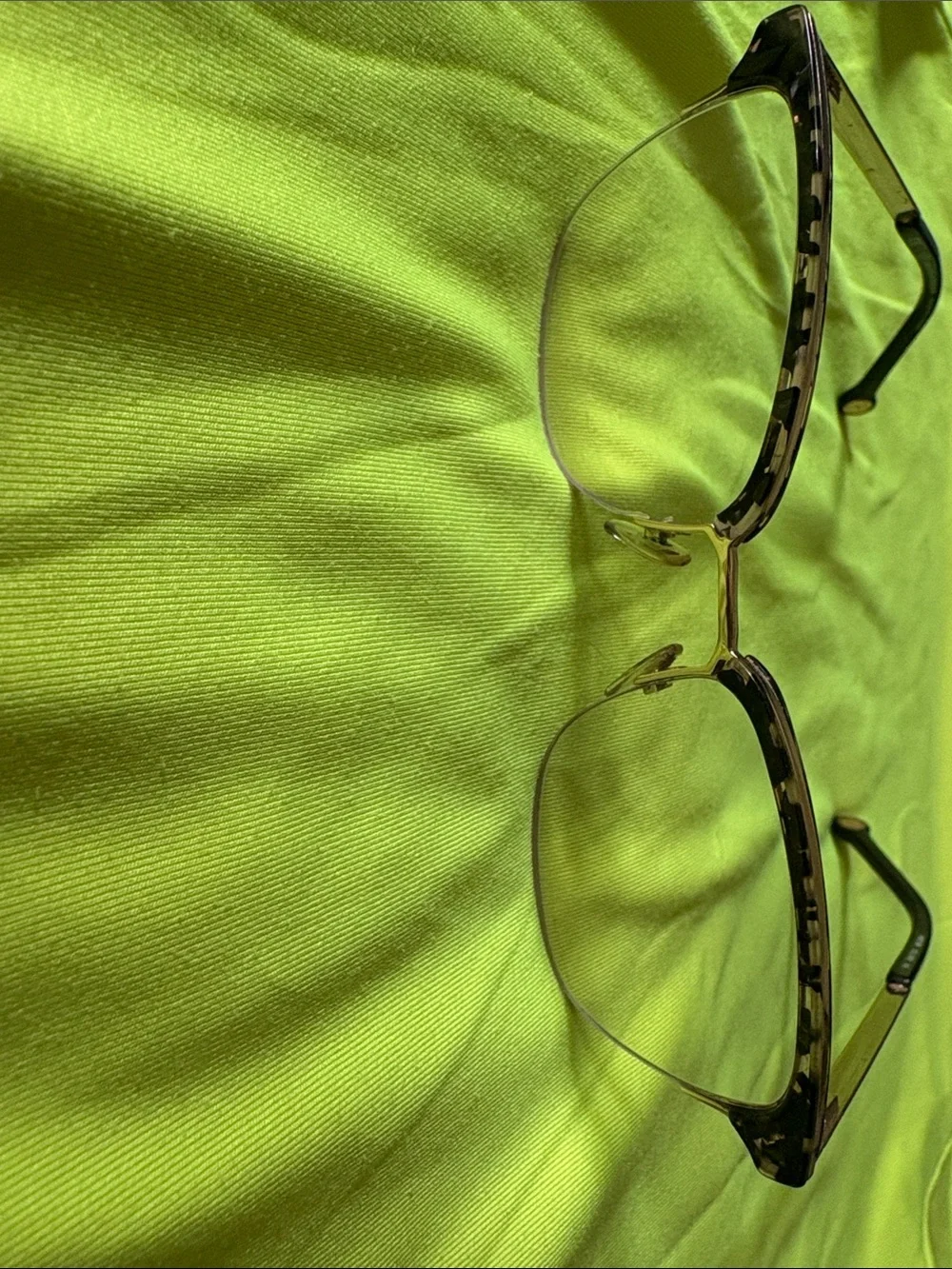 Carolina Herrera Tortoise Gold and Black Eyeglass